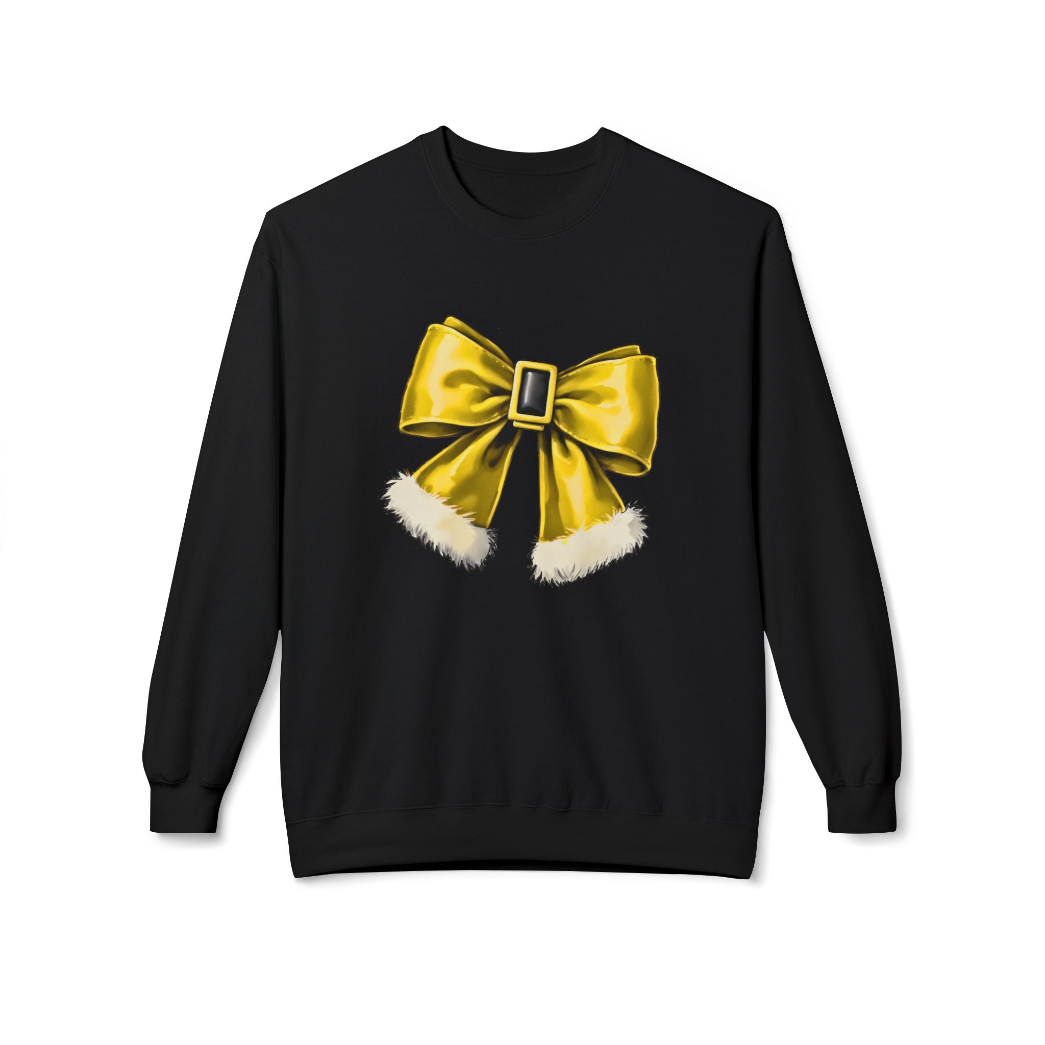 Golden Bow Fleece Crewneck Sweatshirt